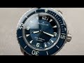 Blancpain Fifty Fathoms Titanium BLUE Dial 5015-12B40-O52A Blancpain Watch Review