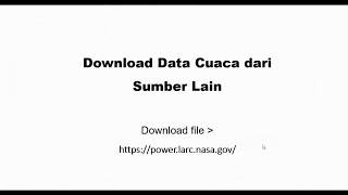 Tutorial SWAT - Weather Processing Data - Part 5