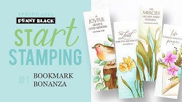 Create a Set of Handmade Bookmarks | stART stamping video series | Video 1 of 10