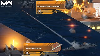 Review and Test Sentinel 25 RFG (25mm) and Sea Ceptor | SPS F-100 Air Defense | Modern Warships