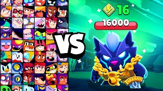 FENRIR BUZZ vs ALL BRAWLERS! With 16 POWERUPs! | Brawl Stars