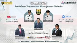  Webinar Sosialisasi Penerapan Manajemen Talenta  Bkpsdm Kabupaten Sukabumi