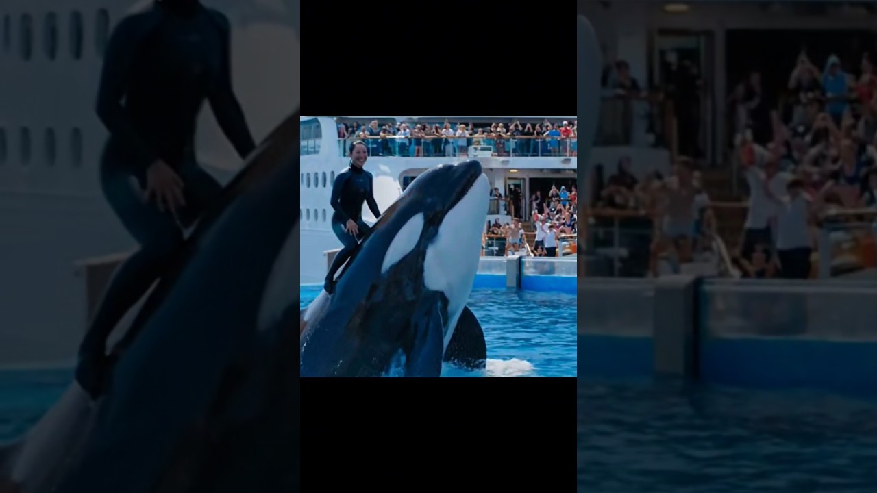 ✨ When nature meets wonder — an orca and her trainer 