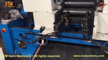 STM 165 heavy double head chamfering machine for big pipes, roller pipe making