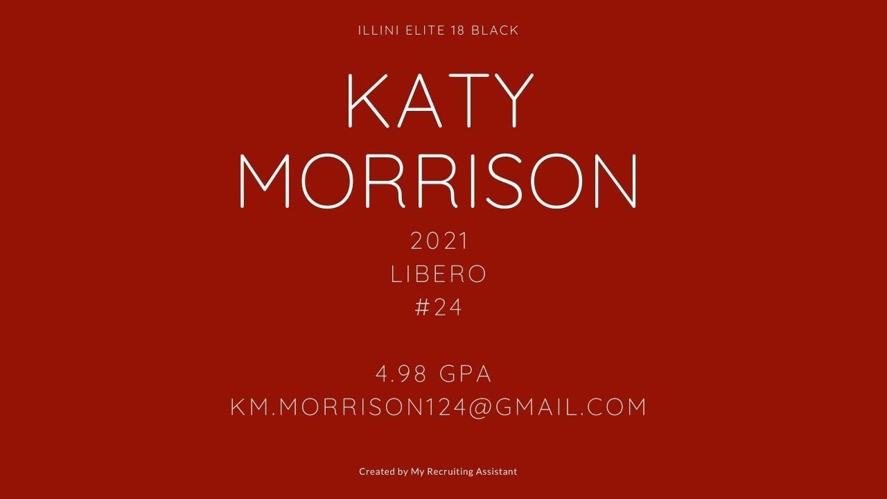 Katy Morrison -- 2021 -- Libero
