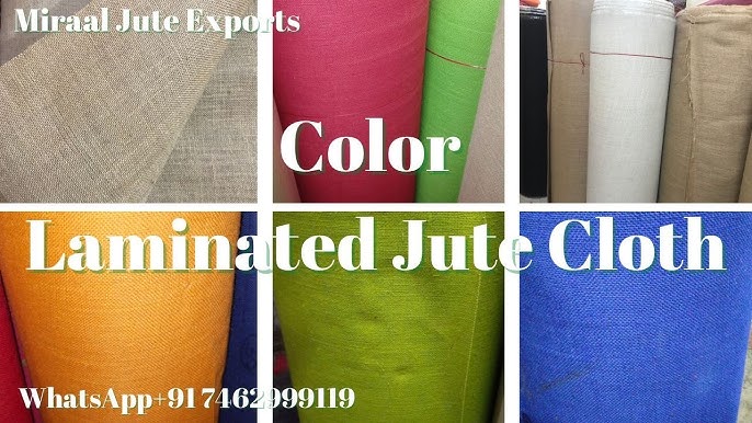 Jute Fabrics Colorful, Natural Jute Fabric