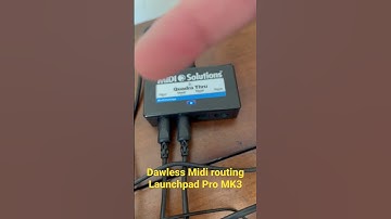 My Dawless MIDI Routing (simple)