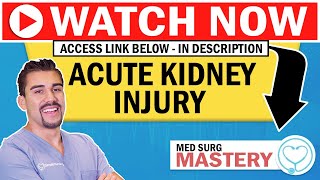 Acute Renal Failure (Acute Kidney Injury) for Nursing NCLEX RN & LPN
