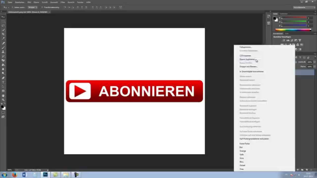 Photoshop Hintergrund Transparent Machen Hd Tutorial Youtube