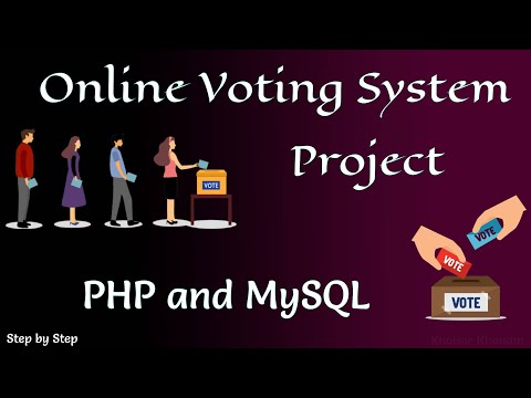Complete Online Voting System Project using PHP and MySQL.