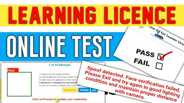 Learning Licence Online Test Process | Smart Lock