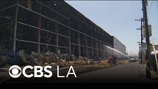 Health concerns still loom after LAFD knocks down Boyle Heights warehouse fire