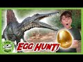 Dinosaur Easter Egg Hunt! Mystery Dino Hunt! T-Rex Ranch