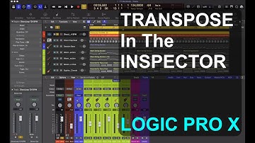 HOW TO TRANSPOSE in the inspector : LOGIC PRO X : SINGLE FUNCTIONS