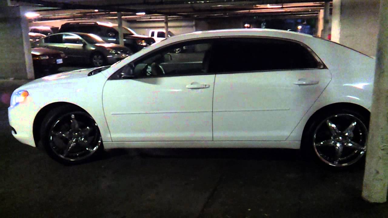 Chevy malibu with 20 inch rims - YouTube