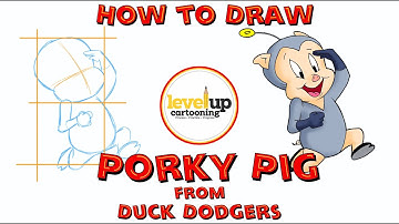 How To Draw Porky Pig Easy, Step by Step