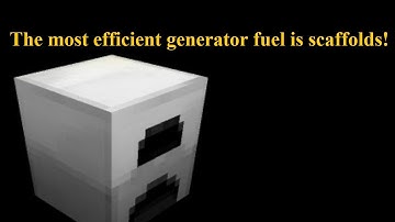 Most efficient TekkitLite wood energy generator system using scaffolds!