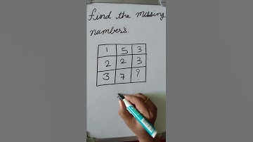 find the missing number #shorts #viral #findmissingnumber