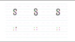 Activity Lesson - Writing the English Alphabet - Big letter S
