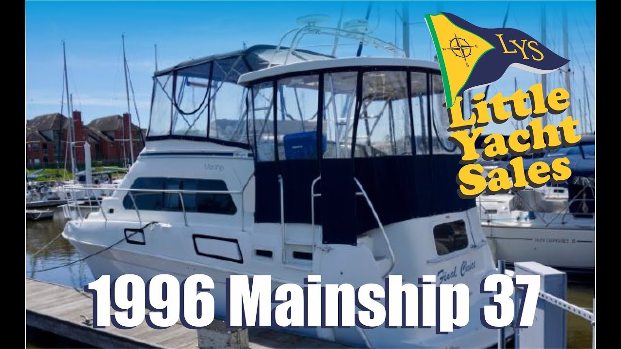 ⁣SOLD!!! 1996 Mainship 37 Motor Yacht for sale at Little Yacht Sales, Kemah TX