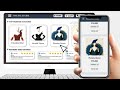 Online Ordering System PowerPoint Responsive Prototype (No Code Needed!)