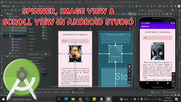 SPINNER, IMAGE VIEW & SCROLL VIEW IN ANDROID STUDIO || School Work Presentation