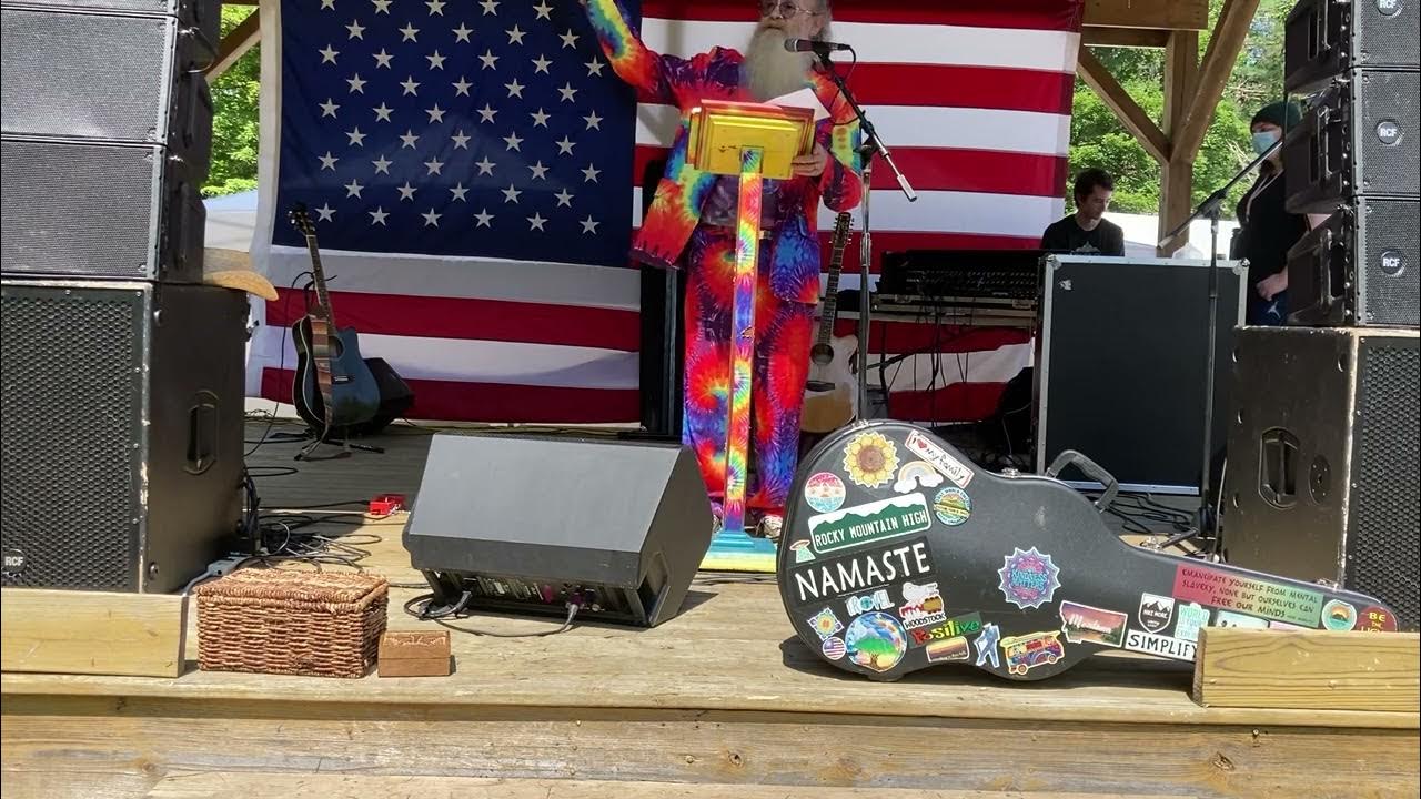 Preacher at Hippie Fest Hocking Hills Ohio August 7, 2022 “The World