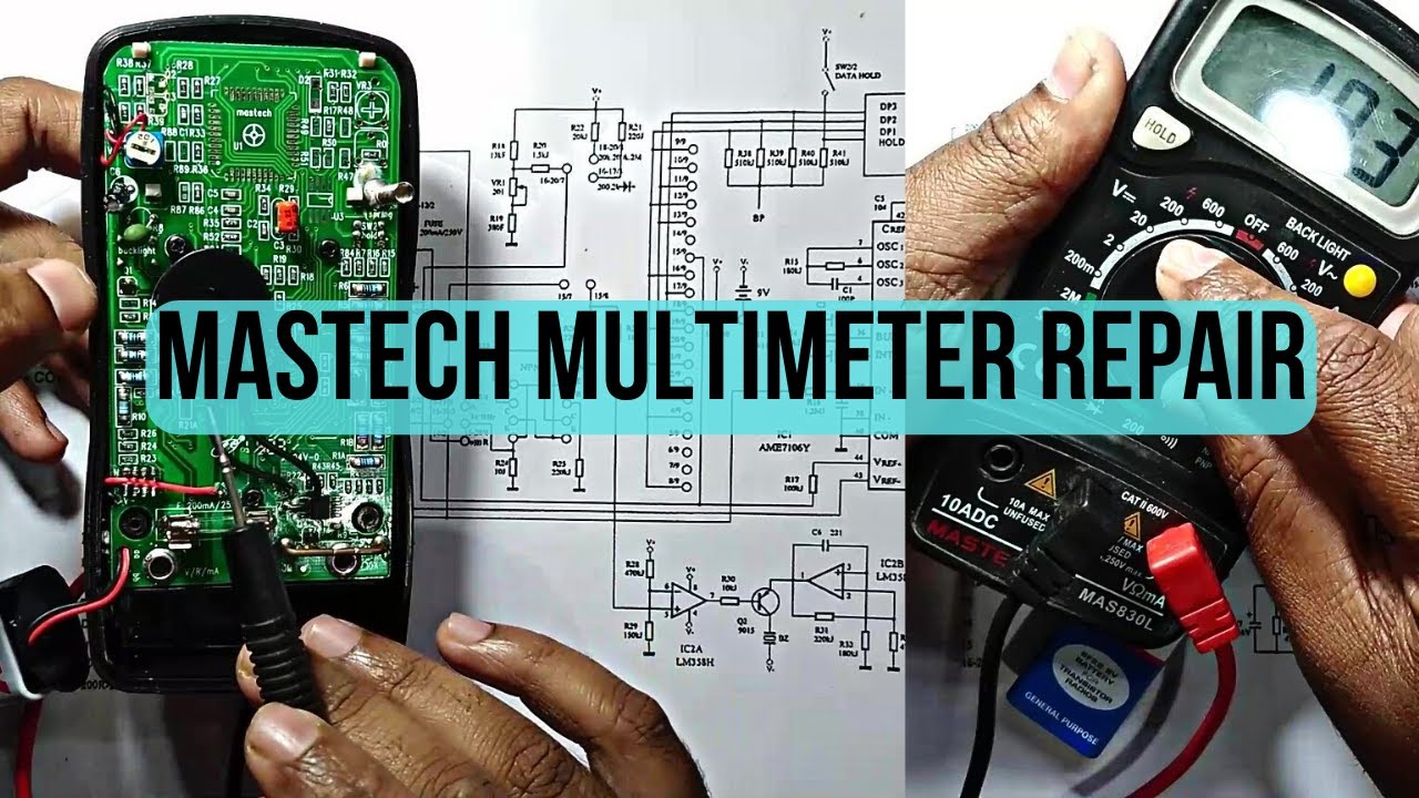 मास्टेक मल्टीमीटर मरम्मत|mastech multimeter repair|MAS30L repair - YouTube