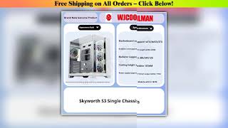 WJCOOLMAN Skyline S3 Three sided Glass Panoramic Sea View Room Computer Case Sup