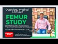  femur study introduction part i dr jineshwar yaligouda md professor  hod anatomy