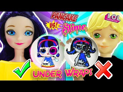 Slime Vs Pancake Art Challenge LOL underwrap