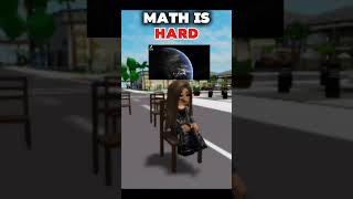 Hard is math😭 #roblox