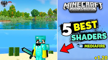 Top 5 Best Shaders For Minecraft PE 1.20 || Render Dragon Shader For MCPE || Vizag OP