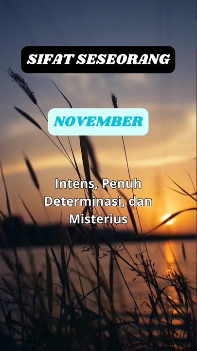 Sifat seseorang yang lahir di bulan November #shortvideo #shortsvideo #fakta #shorts #short