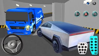 New Cybertruck car Stuck in Parking Garage - 3D Driving Class - Car Game - 3D Driving Class 2026 screenshot 4