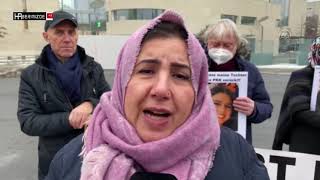 Almanya'da PKK tarafından kızı kaçırılan anne eylemini sürdürüyor