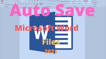 How to enable Auto Save Mode in MS Word 2021