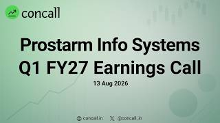 Prostarm Info Systems Q1 FY27 Earnings Conference Call | Concall.in