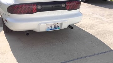 1999 Pontiac Firebird 3.8 V6 Flowmaster 80 series BIG rev