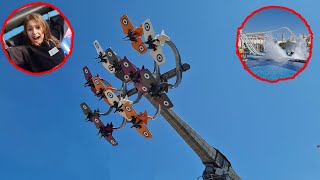 Land Of Legend's ta tam gün vlog, korkunç oyuncaklara, ters dönen uçağa twister coaster bindik.