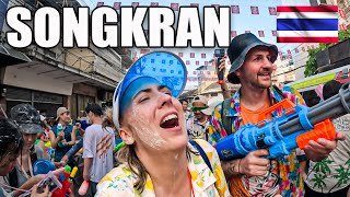OUR FIRST SONGKRAN! 🇹🇭 World’s MOST INSANE Water Fight in Bangkok ซับไทย