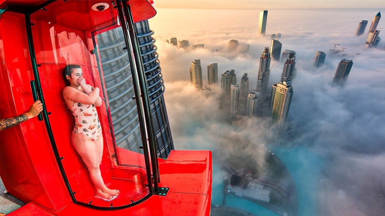 her last waterslide ride...