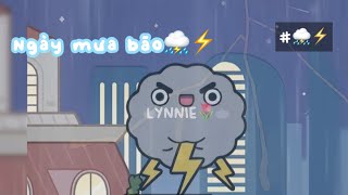 " Ngày bão lớn⛈️⚡️"||Chỗ tớ mưa to⛈️🌪️||#tocaboca screenshot 4