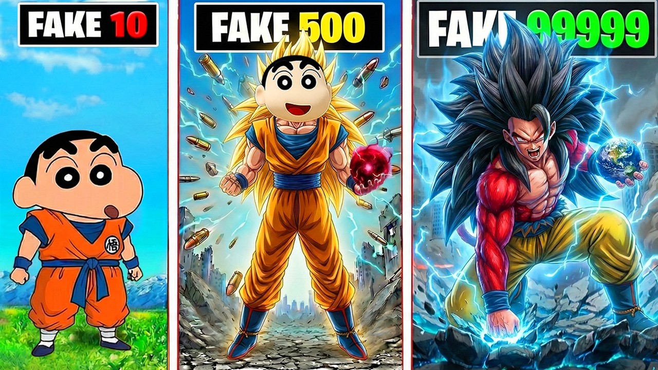 Franklin Shinchan⚡Controlling Fake Goku Shinchan Levelup Hero Suit Upgrade🔥In GTA 5 Telugu