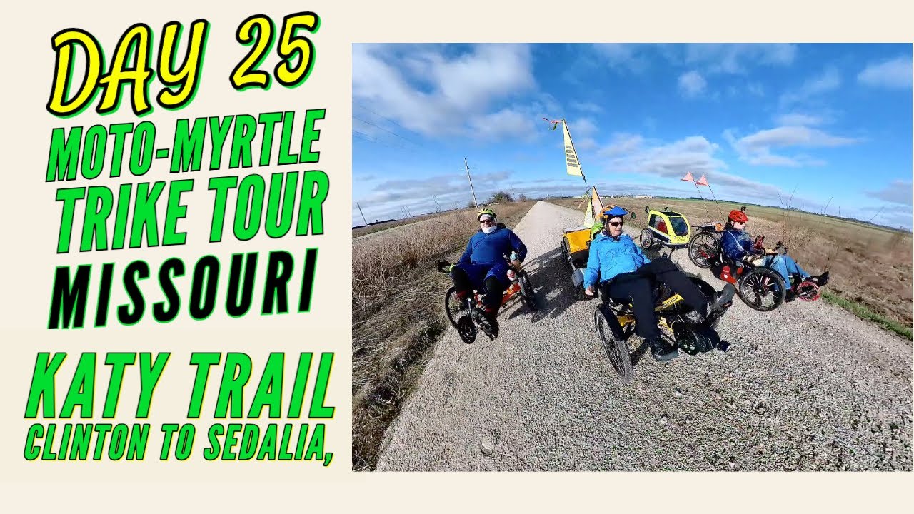 Day 25 Clinton to Sedalia and my 1st day's ride on the KATY Trail