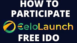 FREE IDO| CELO LAUNCH| CELO| METAMASK|