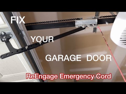 HOW TO FIX YOUR GARAGE DOOR OPENER AFTER YOU HAVE PULLED THE EMERGENCY ...