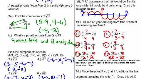 Partitioning a Directed Segment