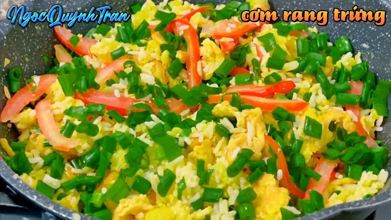 Cách làm Cơm Rang Trứng Hành Cà Chua nhanh đơn giản | Fried rice and ...