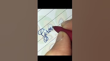 Ground | cursive writing style #penmanship #cursivewriting #shortvideo #relaxing